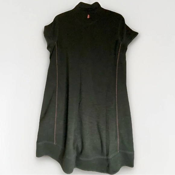 Tommy Bahama Black Tobago Bay Half Zip Pima Blend Knit Dress Large Travel Sporty - Picture 2 of 9